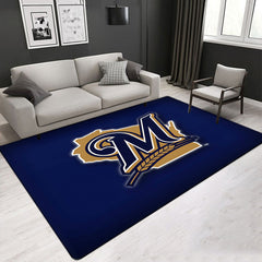 Milwaukee Brewers Carpet Living Room Bedroom Mats Kitchen Bathroom Rugs