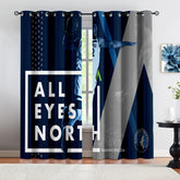 Minnesota Basketball Timberwolves Blackout Curtains Drapes For Window Treatment Set