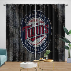 Minnesota Twins Blackout Curtain for Living Room Bedroom Window Treatment