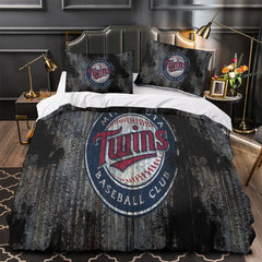 Minnesota Twins Duvet Cover Quilt Case Pillowcase Bedding Set Without Filler