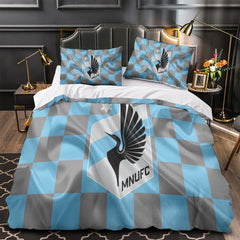Minnesota United FC Duvet Cover Quilt Case Pillowcase Bedding Set Without Filler