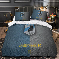Minnesota United FC Duvet Cover Quilt Case Pillowcase Bedding Set Without Filler