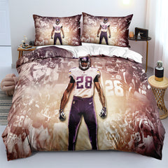 Minnesota Vikings Football League Duvet Cover Quilt Cover Pillowcase Bedding Set