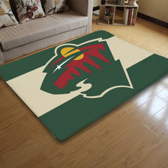 Minnesota Wild Hockey League Carpet Living Room Bedroom Mats Kitchen Bathroom Rugs