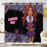 Monster High Blackout Curtains Drapes for Window Treatment Set
