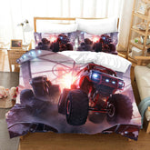 Monster Truck Duvet Cover Quilt Case Pillowcase Bedding Set