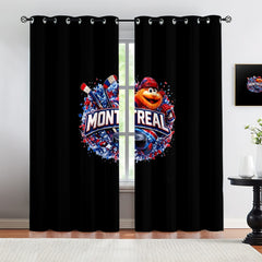 Montreal Canadiens Blackout Curtains Drapes For Window Treatment Set