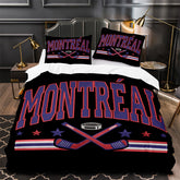 Montreal Canadiens Hockey Duvet Cover Quilt Case Pillowcase Bedding Set Without Filler