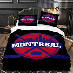 Montreal Canadiens Hockey Duvet Cover Quilt Case Pillowcase Bedding Set Without Filler