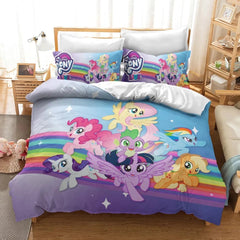 My Little Pony 3D Printed Duvet Cover Quilt Cover Pillowcase Bedding Set