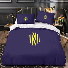 Nashville SC Duvet Cover Quilt Case Pillowcase Bedding Set Without Filler