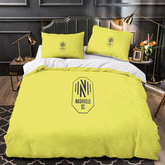 Nashville SC Duvet Cover Quilt Case Pillowcase Bedding Set Without Filler