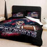 New England Patriots Comforter Pillowcase Sets Blanket All Season Reversible Quilted Duvet
