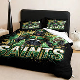 New Orleans Saints Comforter Pillowcase Sets Blanket All Season Reversible Quilted Duvet