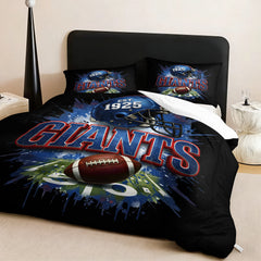 New York Giants Comforter Pillowcase Sets Blanket All Season Reversible Quilted Duvet