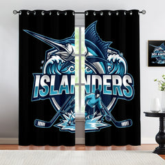 New Yorkislanders Blackout Curtains Drapes For Window Treatment Set