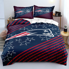 New England Patriots Football League Duvet Cover Quilt Cover Pillowcase Bedding Set