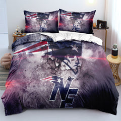 New England Patriots Football League Duvet Cover Quilt Cover Pillowcase Bedding Set