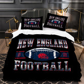New England Patriots Football Duvet Cover Quilt Case Pillowcase Bedding Set Without Filler