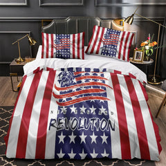 New England Revolution Duvet Cover Quilt Case Pillowcase Bedding Set Without Filler