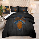 New York Basketball Knicks Comforter Pillowcase Sets Blanket All Season Reversible Quilted Duvet