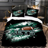 New York Jets Football Duvet Cover Quilt Case Pillowcase Bedding Set Without Filler
