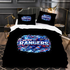 New York Rangers Hockey Duvet Cover Quilt Case Pillowcase Bedding Set Without Filler
