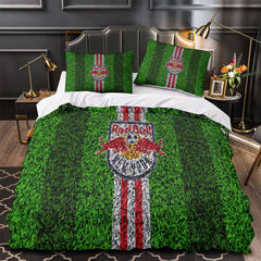 New York Red Bulls Duvet Cover Quilt Case Pillowcase Bedding Set Without Filler