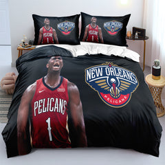 New Orleans Basketball Pelicans Bedding Set Quilt Cover Without Filler