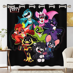 Nightmare Critters Blackout Curtains Drapes For Window Treatment Set