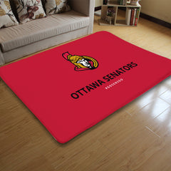 Ottawa Senators Hockey League Carpet Living Room Bedroom Mats Kitchen Bathroom Rugs