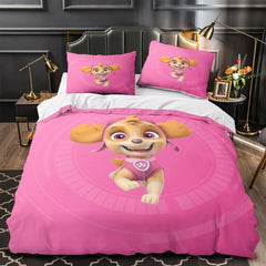 Paw Patrol Skye Duvet Cover Quilt Case Pillowcase Bedding Set Without Filler