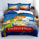 Peter Pan Duvet Cover Quilt Case Pillowcase 3pcs Bedding Set