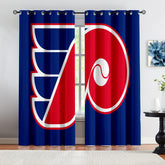 Philadelphia Flyers Hockey League Blackout Curtains Drapes For Window Treatment Set