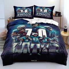 Philadelphia Football Eagles Duvet Cover Quilt Cover Pillowcase Bedding Set