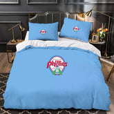Philadelphia Phillies Duvet Cover Quilt Case Pillowcase Bedding Set Without Filler
