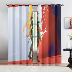 Marvel Rivals Phoenix Blackout Curtains Drapes For Window Treatment Set