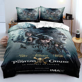 Pirates of the Caribbean Duvet Cover Quilt Case Pillowcase Bedding Set
