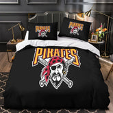 Pittsburgh Pirates Duvet Cover Quilt Case Pillowcase Bedding Set Without Filler