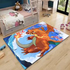 Pokemon Charizard Cartoon Carpet Living Room Bedroom Mats Kitchen Bathroom Rugs