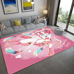 Pokemon Fennekin Cartoon Carpet Living Room Bedroom Mats Kitchen Bathroom Rugs