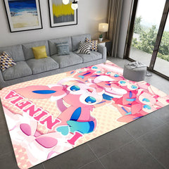 Pokemon Fennekin Cartoon Carpet Living Room Bedroom Mats Kitchen Bathroom Rugs