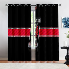 Portland Basketball Trail Blazers Blackout Curtains Drapes For Window Treatment Set