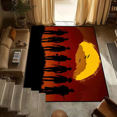 Red Dead Redemption Carpet Living Room Bedroom Mats Kitchen Bathroom Rugs