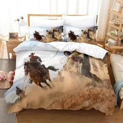 Red Dead Redemption Duvet Cover Quilt Case Pillowcase Bedding Set Without Filler