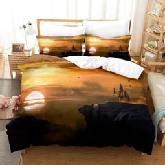 Red Dead Redemption Duvet Cover Quilt Case Pillowcase Bedding Set Without Filler