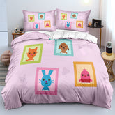 Sago Mini friends Duvet Cover Quilt Case Pillowcase Bedding Set