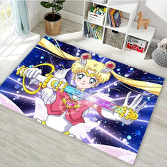 Sailor Moon Carpet Living Room Bedroom Sofa Mat Door Mat Kitchen Bathroom Rugs