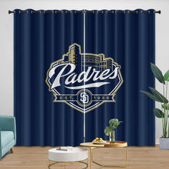 San Diego Padres Blackout Curtain for Living Room Bedroom Window Treatment