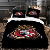 San Francisco 49ers Footbball Duvet Cover Quilt Case Pillowcase Bedding Set Without Filler
